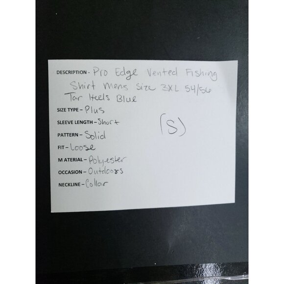 NC Tarheels Blue Vented Fishing Shirt Mens 3XL 54/56 Classic Fit UPF 50+ - Picture 9 of 9